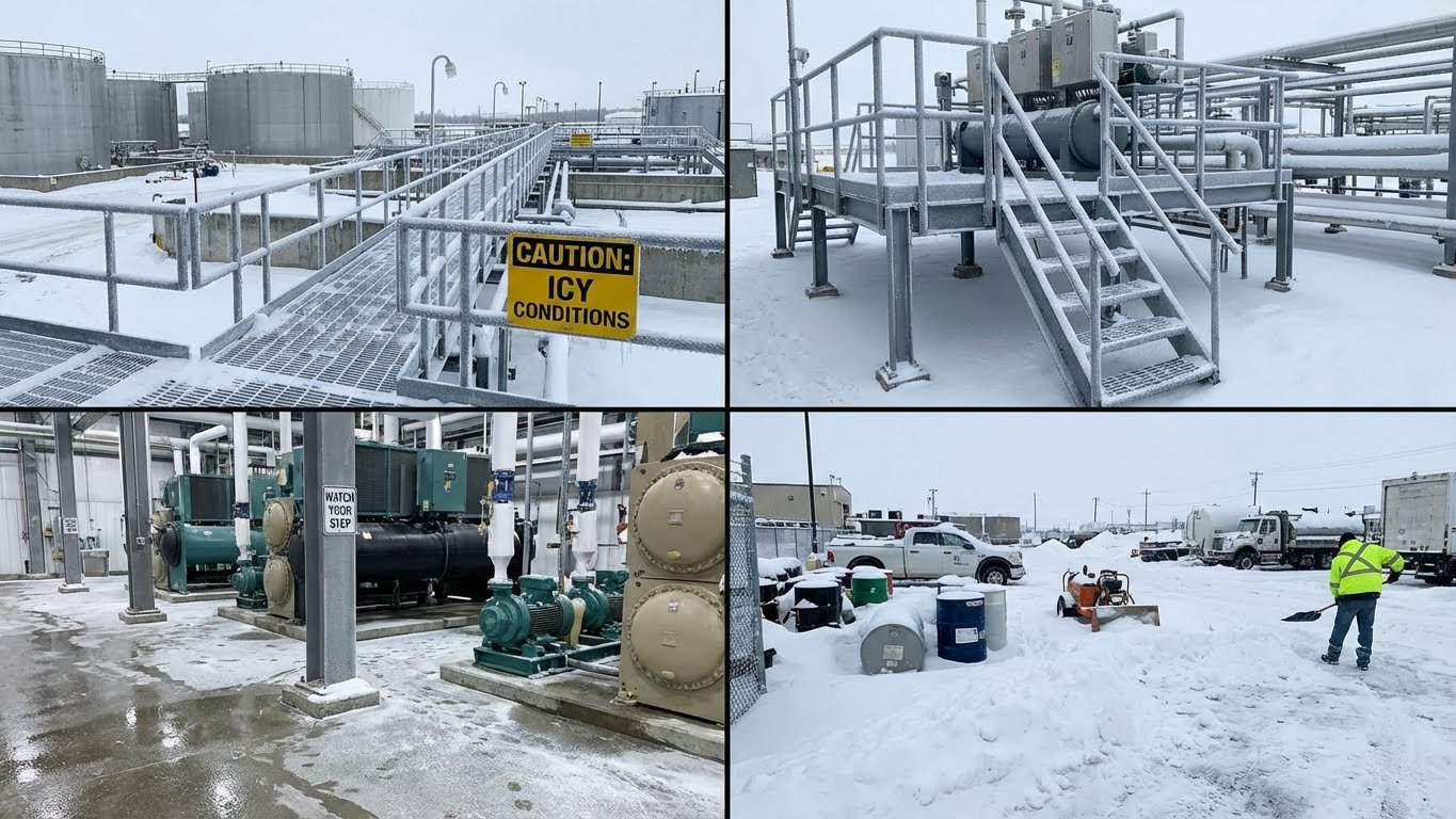 Ice Cleats for Chemical Plants