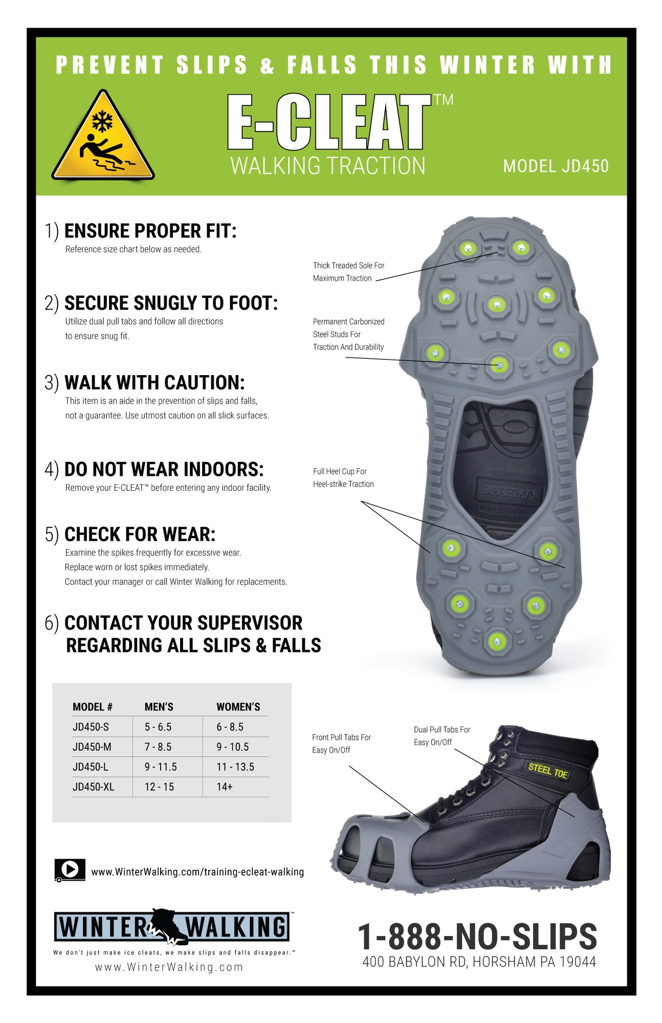E-Cleat-Walking - Training-Poster